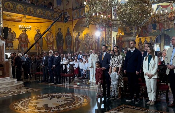 Spajić i Milatović prisustvovali vaskršnjoj liturgiji