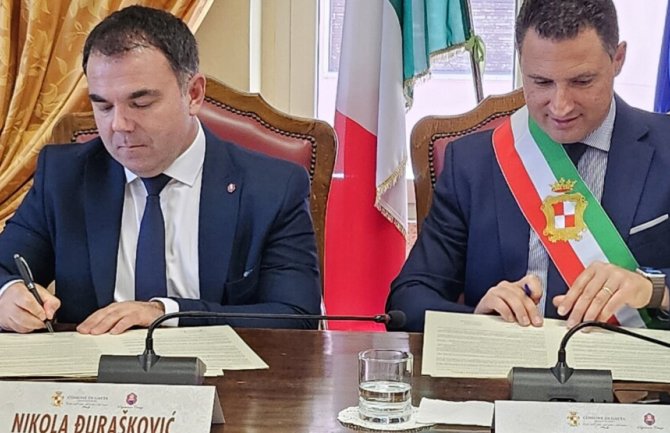 Potpisan Sporazum o prijateljstvu i bratimljenju između Cetinja i Gaete: Korak ka jačanju naših veza, ideja